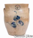 Norton & Fenton, 4 Gal. NORTON & FENTON / BENNINGTON, Vt Stoneware Jar, circa 1845, Stoneware