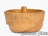 JOHN BELL / WAYNESBORO, PA Yellow Redware Cake Mold by John Bell, circa 1850-1880, Redware, sold Aug 2025