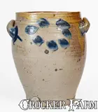 C. Crolius, C. CROLIUS / MANUFACTURER / MANHATTAN-WELLS / NEW-YORK Stoneware Jar, circa 1815, Stoneware