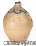 C. Crolius Stoneware, C. CROLIUS / STONEWARE / MANUFACTURER / MANHATTAN WELLS / NEW YORK Jug, first quarter 19th century, Stoneware