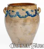 C. Crolius Stoneware, 4 Gal. C. CROLIUS / STONEWARE / MANUFACTURER / MANHATTAN WELLS / NEW YORK Jar, early 19th century, Stoneware