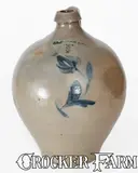 3 Gal. J. F. BRAYTON & CO. / UTICA, New York Stoneware Jug by J. F. Brayton & Co., circa 1827-1832, Stoneware, sold Apr 2025
