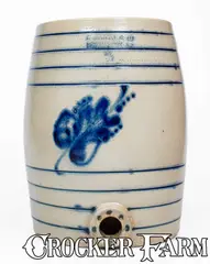E. Norton & Co., 3 Gal. E. NORTON & CO. / BENNINGTON, VT Stoneware Water Cooler, circa 1881-1885, Stoneware