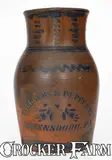 Williams And Reppert, WILLIAMS & REPPERT / GREENSBORO, PA Stoneware Pitcher, circa 1885, circa 1885, Stoneware
