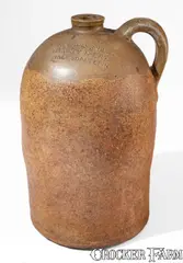 Vanden Bros, VANDEN BROS / WHISKEY MER[chant] / JACKSON, TENN Advertising Jug, fourth quarter 19th century, Salt-glazed stoneware