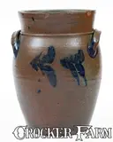 E.B. Hissong, Extremely Rare E.B. HISSONG / CASSVILLE, PA Three-Gallon Stoneware Jar, c1850, c1850, Stoneware