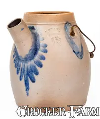T.G. Daub, T. G. DAUB / EASTON, PA Stoneware Batter Pail, circa 1885, Stoneware