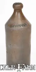 Boston R. Beer, Baltimore Stoneware Bottle Marked BOSTON R. BEER / COLE & CO, c1845, c1845, Stoneware