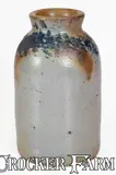 John Bell, JOHN BELL / WAYNESBORO Stoneware Canning Jar w/ Sponged Decoration, circa 1850-1880, Stoneware