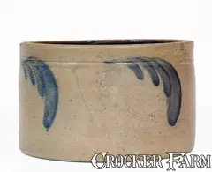 R.C.R, R.C.R / PHILA (Richard C. Remmey) Stoneware Butter Crock, circa 1880, Stoneware