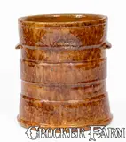 JOHN BELL / WAYNESBORO, Pennsylvania Redware Tobacco Jar by John Bell, circa 1850-1880, Redware, sold Apr 2025