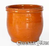 JOHN BELL / WAYNESBORO Redware Jar, circa 1850-1880 by John Bell, circa 1850-1880, Redware, sold Apr 2025