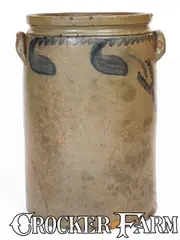 W. H. Crisman, 3 Gal. W. H. CRISMAN / STRASBURG, VA Stoneware Jar, circa 1883-1885, Stoneware