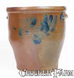 J. Swank & Co., 4 Gal. J. SWANK & CO. / JOHNSTOWN, PA Stoneware Jar w/ Floral Decoration, circa 1875, Stoneware