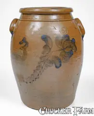 Weaver & Bro, Extremely Rare WEAVER & BRO / Knoxville / Tenn Three-Gallon Stoneware Jar, c1872-1882, c1872-1882, Stoneware