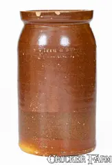 S Smyth & Bro, Albany-Slip-Glazed S SMYTH & BRO. / HOLLY SPRINGS, MISS. Stoneware Jar, circa 1870-1887, circa 1870-1887, Stoneware