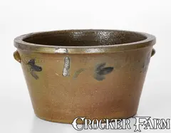 Geo. W. Miller, GEO. W. MILLER / STRASBURG, VA Cobalt-Decorated Stoneware Bowl, circa 1880, circa 1880, Stoneware