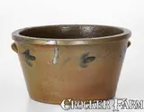 Geo. W. Miller, GEO. W. MILLER / STRASBURG, VA Cobalt-Decorated Stoneware Bowl, circa 1880, circa 1880, Stoneware