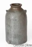 E.W. Mort, Rare E.W. MORT / ALUM WELLS, VA Salt-Glazed Stoneware Jar, circa 1880-1893, circa 1880-1893, Salt-glazed stoneware