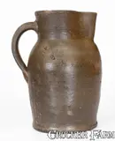 T R Waddell, Very Rare T R WADDELL / Va (Alleghany County) Salt-Glazed Stoneware Pitcher, mid 19th century, mid 19th century, Salt-glazed stoneware