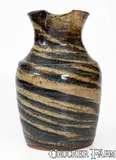 Reinhardt Bros, REINHARDT BROS. / VALE, NC Alkaline-Glazed Stoneware Pitcher w/ Swirl Pattern, c1935, c1935, Alkaline-glazed stoneware