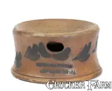COWDEN & WILCOX / HARRISBURG, PA Stoneware Spittoon, circa 1865 by Cowden & Wilcox, circa 1865, Stoneware, sold Nov 2024