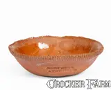 Very Rare Miniature JOHN BELL / WAYNESBORO Redware Dish by John Bell, circa 1850-1880, Redware, sold Nov 2024