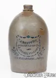 T.F. Reppert, T. F. REPPERT / SUCCESSOR TO / J. HAMILTON & CO. / GREENSBORO, PA Stoneware Jug