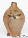 C. Crolius, Small-Sized C. CROLIUS / MANHATTAN-WELLS / NEW-YORK Incised Stoneware Jug, early 19th century, Stoneware