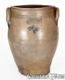 P. Cross, Scarce P. CROSS / HARTFORD Stoneware Jar w/ Incised Decoration, circa 1806-1808, Stoneware