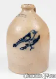 J. & E. Norton, One-Gallon J. & E. NORTON / BENNINGTON, VT Stoneware Bird Jug, c1855, c1855, Stoneware
