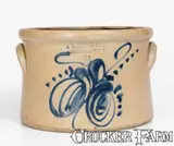 F. B. Norton & Co, F.B. NORTON & CO / WORCESTER, MASS One-and-a-Half-Gallon Stoneware Cake Crock