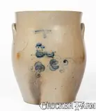 Norton & Fenton, 3 Gal. NORTON & FENTON / BENNINGTON, VT Stoneware Jar w/ Rabbit Decoration, circa 1845, Stoneware