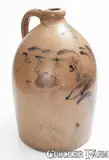 M. & T. Miller, Exceedingly Rare M. & T. MILLER / NEWPORT, PA Stoneware Jug w/ Civil War Soldiers Decoration