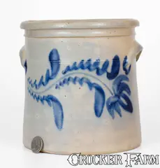 D.P. Shenfelder, One-Gallon D.P. SHENFELDER / READING, PA Stoneware Crock, circa 1875, Stoneware
