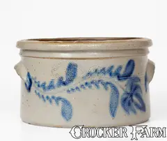 D.P. Shenfelder, D.P. SHENFELDER / READING, PA One-Gallon Stoneware Butter Crock, circa 1875, Stoneware