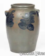 R. Butt, Scarce R BUTT / W (Richard Butt, Washington, D.C.) Stoneware Jar, circa 1835, Stoneware