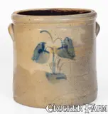 Th. Gunther, Rare TH. GUNTHER / BERNS / SHEBOYGAN, Wisconsin Stoneware Crock, circa 1866-1885, Stoneware