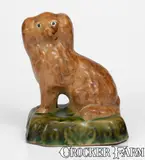 E. Houghton & Co., Unusual E. HOUGHTON & CO. / DALTON, OHIO Stoneware Spaniel, early 20th century, Stoneware