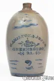 Hamilton & Jones, 2 Gal. HAMILTON & JONES / GREENSBORO, PA Stoneware Jug