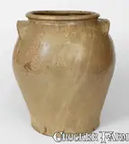 David Drake, David Drake's "Eagle toed owl" Jar, Exceedingly Rare and Important New Discovery, Edgefield District, SC, c1830-40, c1830-40, Alkaline-glazed stoneware