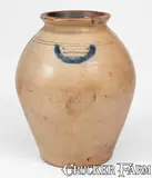C. Crolius, C. CROLIUS / MANUFACTURER / NEW-YORK Stoneware Jar, circa 1820, Stoneware