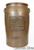 Hamilton & Jones, Fine 20 Gal. HAMILTON & JONES / AGENTS / GREENSBORO, PA Stoneware Crock