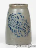 J. Hamilton & Co., J. HAMILTON & CO. / GREENSBORO, PA Stoneware Canning Jar, circa 1875, Stoneware