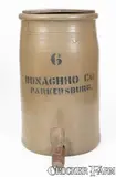 Donaghho Co., Very Rare DONAGHHO CO. / PARKERSBURG 6 Gal. Stoneware Water Cooler, circa 1890, Stoneware