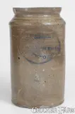 J. Remmey, Very Fine J. REMMEY / MANHATTAN-WELLS, NEW-YORK Incised Stoneware Jar