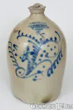 Canal Block, P. NORTON & CO. / 4 CANAL BLOCK / BLACKSTONE ST / BOSTON Advertising Jug, circa 1870, Stoneware