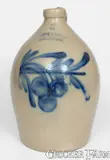 Cowden & Wilcox, 2 Gal. COWDEN & WILCOX / HARRISBURG, PA Stoneware Cherries Jug