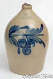 Cowden & Wilcox, 4 Gal. COWDEN & WILCOX / HARRISBURG, PA Stoneware Cherries Jug