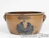 2 Gal. COWDEN & WILCOX / HARRISBURG, PA Stoneware Bowl by Cowden & Wilcox, circa 1865, Stoneware, sold Nov 2023